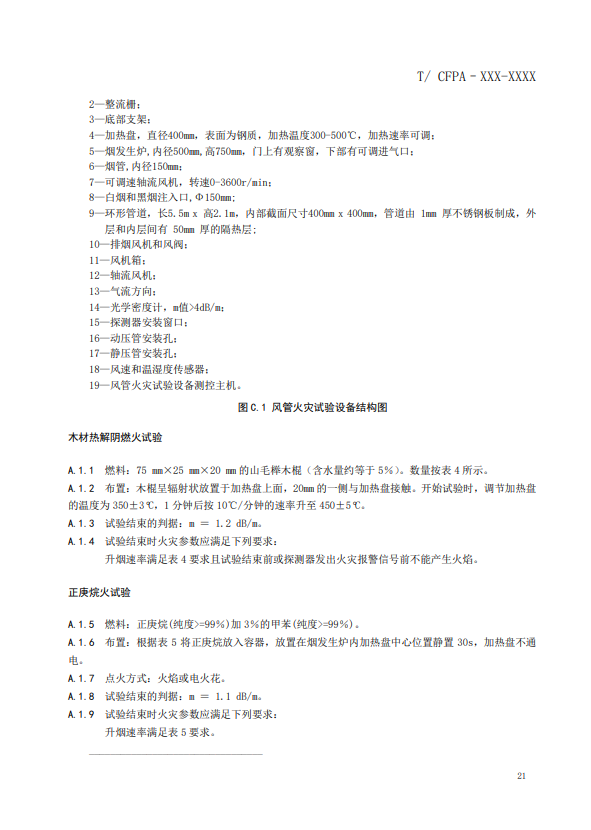 關于對《風管感煙火災探測器》（征求意見稿）征求意見的函